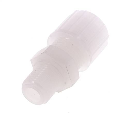 10x8mm & G1/4'' PVDF Straight Compression Fitting with Male Threads 10 bar