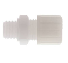 14x12mm & G3/8'' PVDF Straight Compression Fitting with Male Threads 10 bar