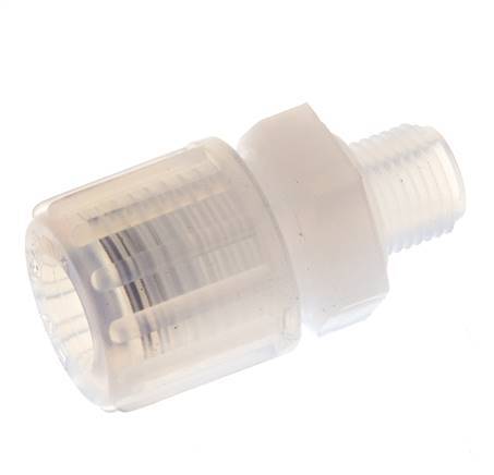 8x6mm & G1/8'' PFA Straight Cutting Fitting with Male Threads 10 bar