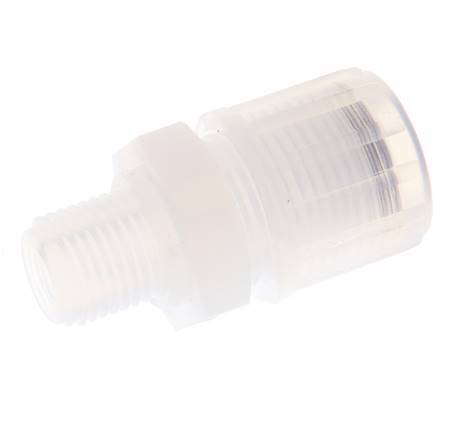 12x10mm & G1/4'' PFA Straight Cutting Fitting with Male Threads 10 bar