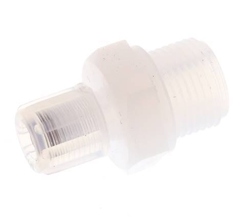 6x4mm & G3/8'' PFA Straight Cutting Fitting with Male Threads 10 bar