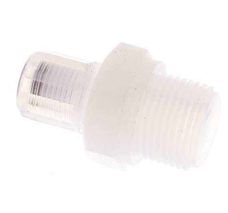 6x4mm & G3/8'' PFA Straight Cutting Fitting with Male Threads 10 bar