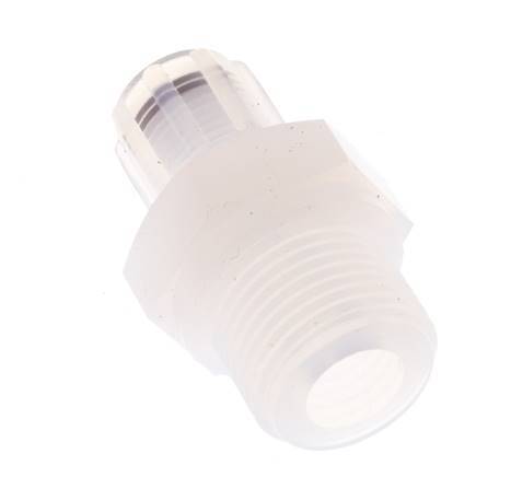 6x4mm & G3/8'' PFA Straight Cutting Fitting with Male Threads 10 bar
