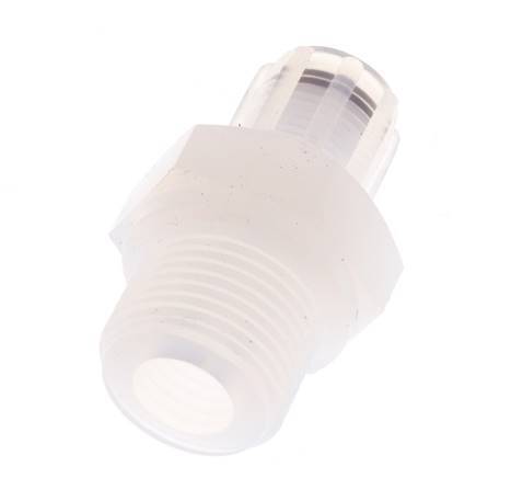 6x4mm & G3/8'' PFA Straight Cutting Fitting with Male Threads 10 bar
