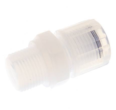 10x8mm & G3/8'' PFA Straight Cutting Fitting with Male Threads 10 bar