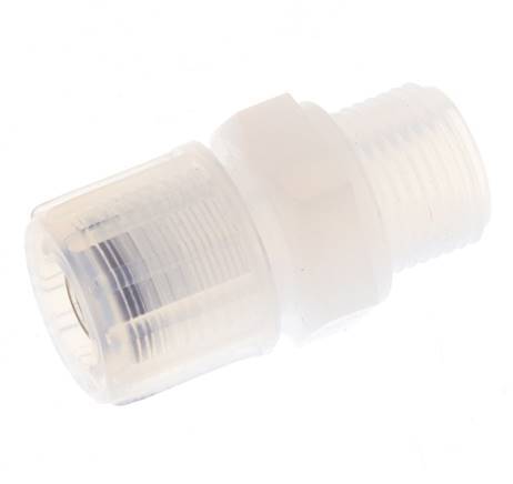 10x8mm & G3/8'' PFA Straight Cutting Fitting with Male Threads 10 bar