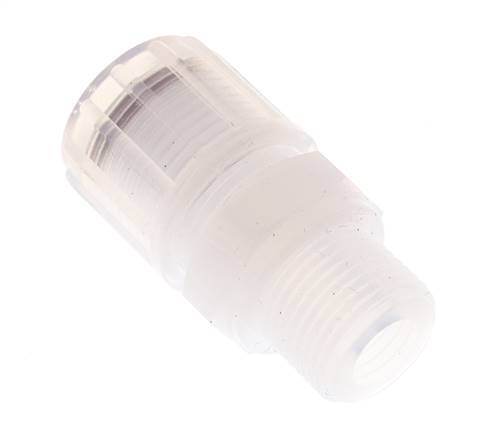 12x9mm & G3/8'' PFA Straight Cutting Fitting with Male Threads 10 bar