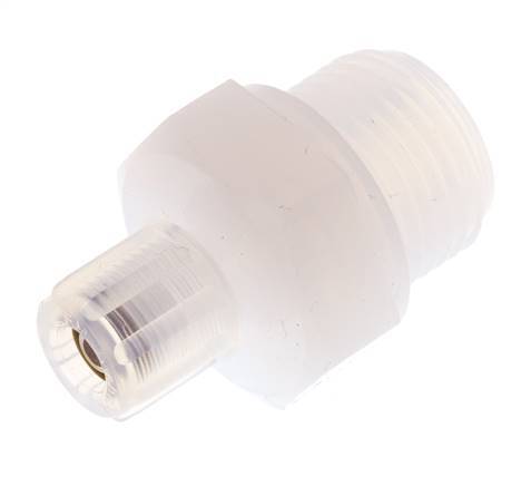 6x4mm & G1/2'' PFA Straight Cutting Fitting with Male Threads 10 bar
