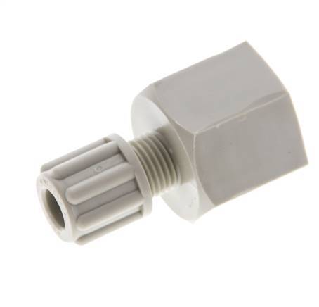6x4mm & G3/8'' PP Straight Compression Fitting with Female Threads 10 bar