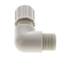 8x6mm & G3/8'' PP Elbow Compression Fitting with Male Threads 10 bar