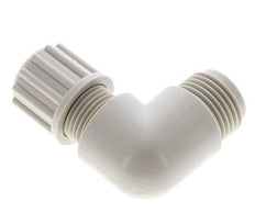 10x8mm & G1/8'' PVDF Elbow Compression Fitting with Male Threads 10 bar