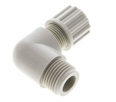 10x8mm & G1/8'' PVDF Elbow Compression Fitting with Male Threads 10 bar