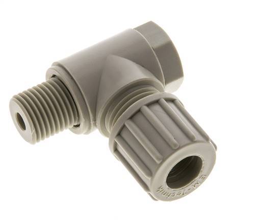 10x8mm & G1/4'' PP Elbow Compression Fitting with Male Threads with Banjo Bolt 10 bar