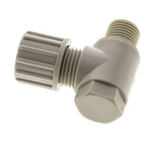 10x8mm & G1/4'' PP Elbow Compression Fitting with Male Threads with Banjo Bolt 10 bar