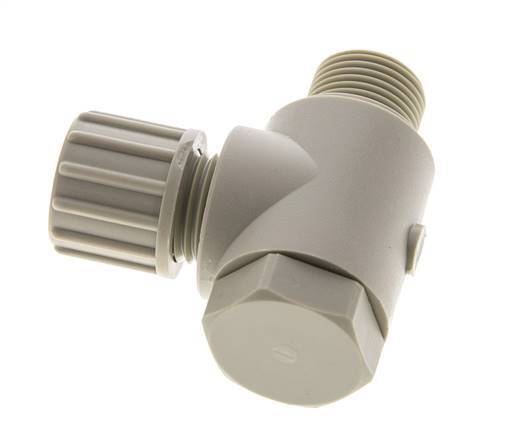 10x8mm & G3/8'' PP Elbow Compression Fitting with Male Threads with Banjo Bolt 10 bar