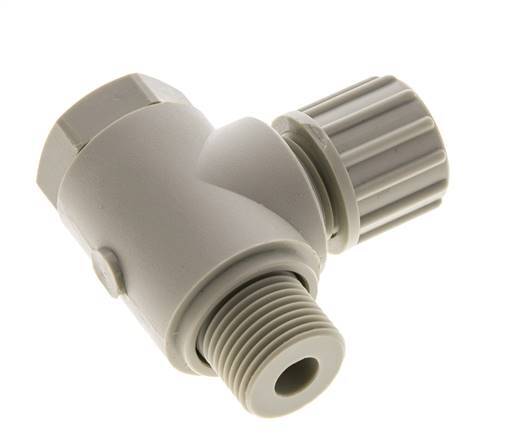 10x8mm & G3/8'' PP Elbow Compression Fitting with Male Threads with Banjo Bolt 10 bar