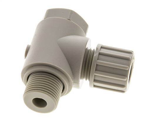 10x8mm & G3/8'' PP Elbow Compression Fitting with Male Threads with Banjo Bolt 10 bar