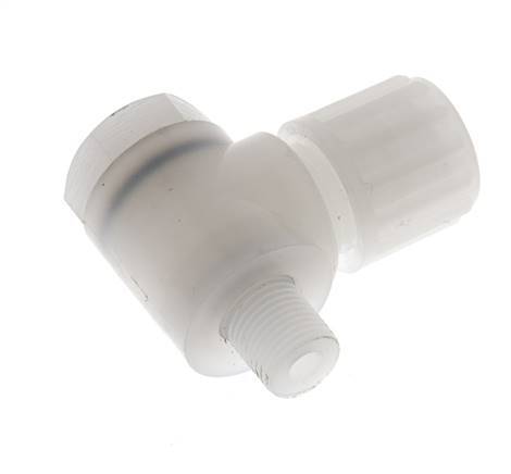 8x6mm & G1/8'' PVDF Elbow Compression Fitting with Male Threads with Banjo Bolt 10 bar