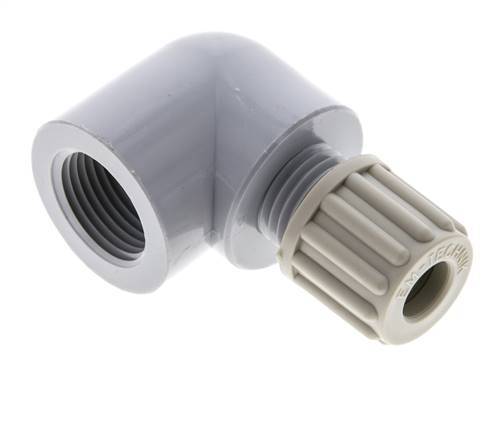 8x6mm & G3/8'' PA Elbow Compression Fitting with Female Threads 10 bar
