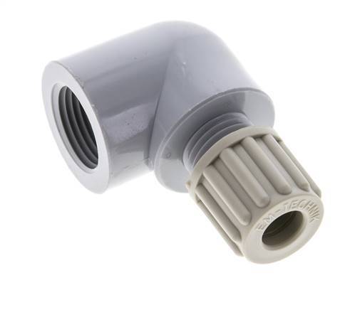 8x6mm & G3/8'' PA Elbow Compression Fitting with Female Threads 10 bar