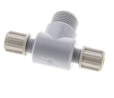 6x4mm & G3/8'' PA T-Shape Tee Compression Fitting with Male Threads 10 bar