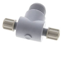 6x4mm & G1/2'' PA T-Shape Tee Compression Fitting with Male Threads 10 bar