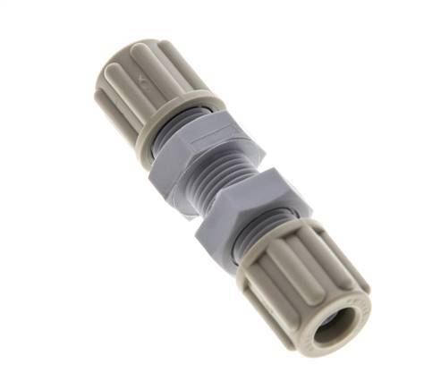 6x4mm PA Straight Compression Fitting Bulkhead 10 bar [2 Pieces]