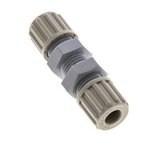 8x6mm PA Straight Compression Fitting Bulkhead 10 bar [2 Pieces]