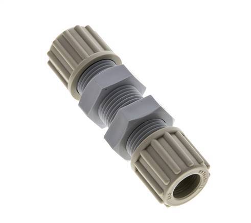 12x10mm PA Straight Compression Fitting Bulkhead 10 bar