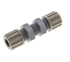 12x10mm PA Straight Compression Fitting Bulkhead 10 bar