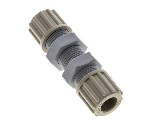 12x10mm PA Straight Compression Fitting Bulkhead 10 bar