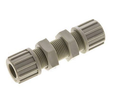 14x12mm PP Straight Compression Fitting Bulkhead 10 bar