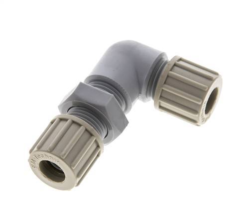 10x8mm PA Elbow Compression Fitting Bulkhead 10 bar