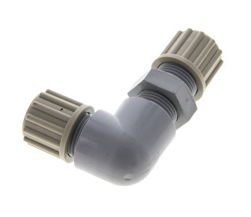 12x9mm PA Elbow Compression Fitting Bulkhead 10 bar