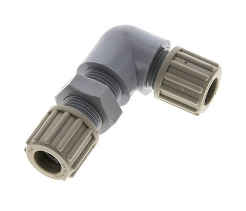 12x9mm PA Elbow Compression Fitting Bulkhead 10 bar