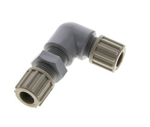 12x10mm PA Elbow Compression Fitting Bulkhead 10 bar