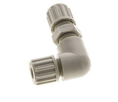 8x6mm PP Elbow Compression Fitting Bulkhead 10 bar