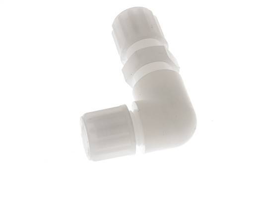 8x6mm PVDF Elbow Compression Fitting Bulkhead 10 bar