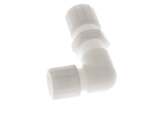 10x8mm PVDF Elbow Compression Fitting Bulkhead 10 bar