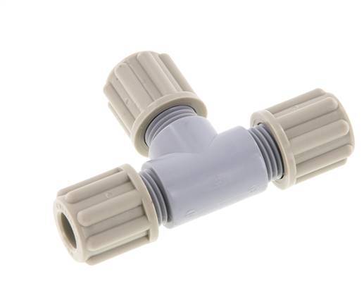 6x4mm PA T-Shape Tee Compression Fitting 10 bar [2 Pieces]