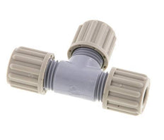 8x6mm PA T-Shape Tee Compression Fitting 10 bar [2 Pieces]