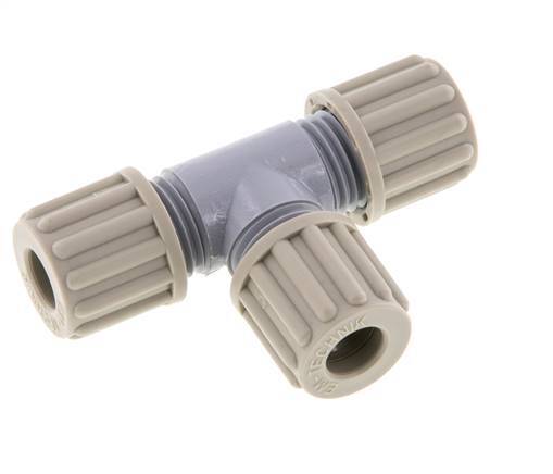 8x6mm PA T-Shape Tee Compression Fitting 10 bar [2 Pieces]