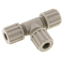 8x6mm PP T-Shape Tee Compression Fitting 10 bar