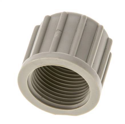 14x12mm (M20x1.5) PP Union Nut Knurled [2 Pieces]
