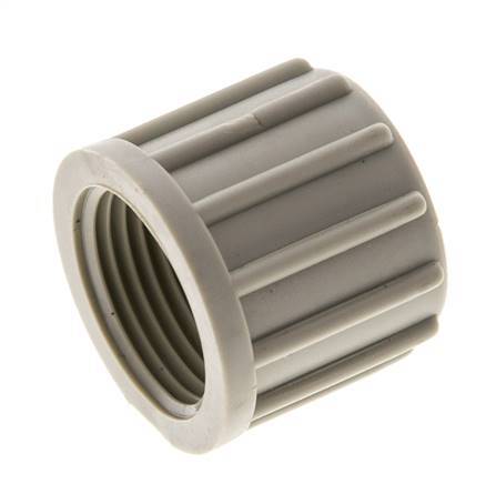 14x12mm (M20x1.5) PP Union Nut Knurled [2 Pieces]