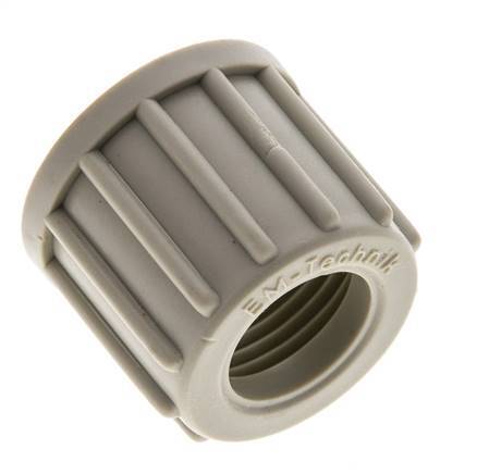 14x12mm (M20x1.5) PP Union Nut Knurled [2 Pieces]