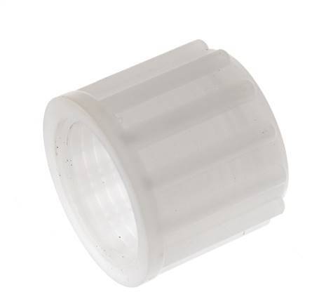12x10mm (M18x1.5) PVDF Union Nut Knurled [2 Pieces]