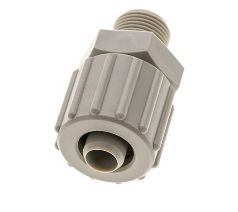 15x9mm & G3/8'' PP Straight Compression Fitting with Male Threads 10 bar PVC and PA