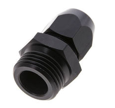 12x6mm & G1/2'' Aluminum Straight Compression Fitting with Male Threads 10 bar PVC and PA [2 Pieces]
