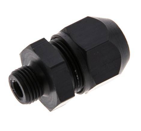 7x4mm & G1/8'' Aluminum Straight Compression Fitting with Male Threads 10 bar PVC and PA